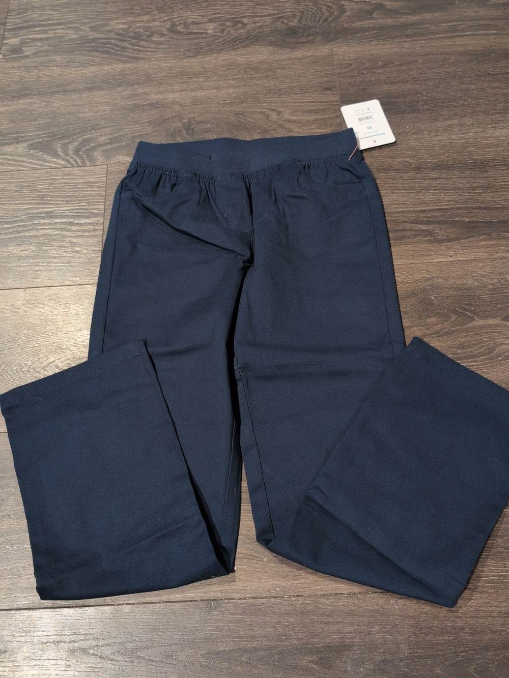 Wonder Nation Girls School Uniform Pull On Blue Straight Pants Size 10 NWT